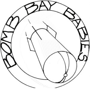 Bomb Bay Babies - original artwork black & white 2