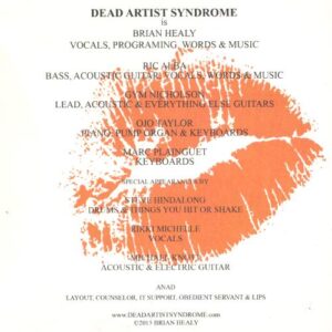 Dead Artist Syndrome - Kissing Strangers cover 4