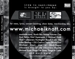 Michael Knott - Live in Nashvegas - tray 2